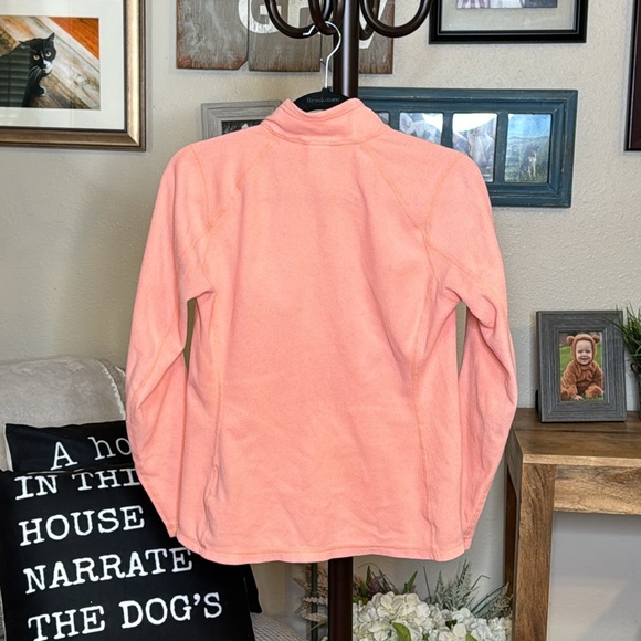 The North Face | Orange Quarter Zip Polartec Classic Fleece Shirt Size S Small - Picture 4 of 14